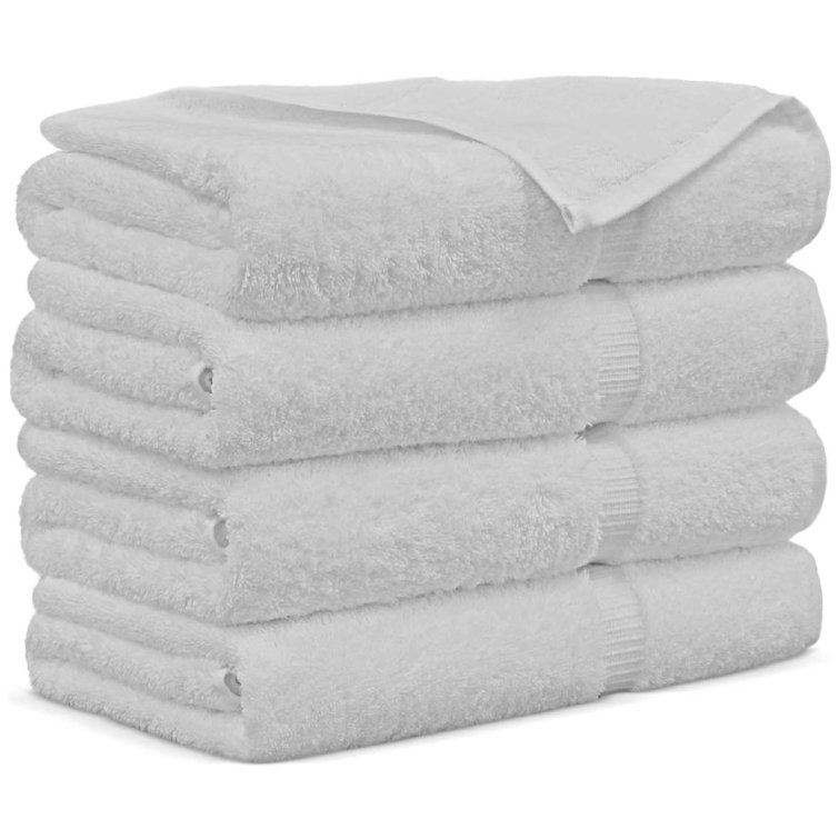 NKJUNEER Premium Turkish 4 Piece 100 Cotton Bath Towel Set Wayfair